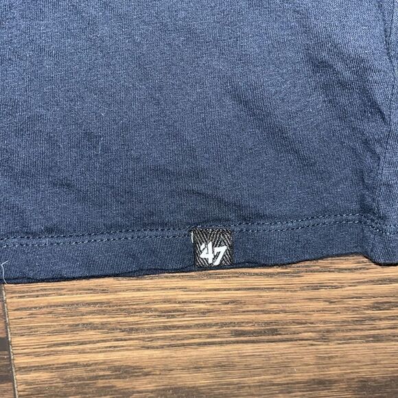 Women’s Bull Durham Bulls baseball Blue ladies model sexy low scoop cap sleeve - Picture 2 of 4